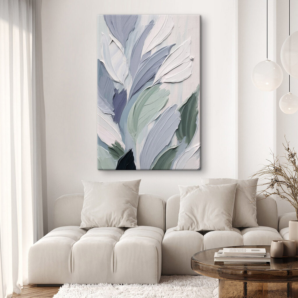 Painting of leaves and flowers Painting of leaves and flowers