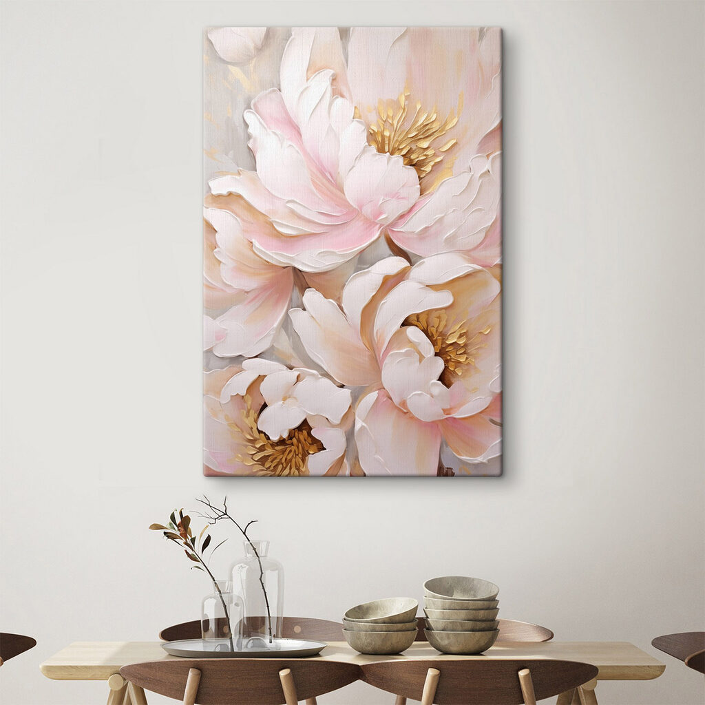 Delicate blooms in soft pastel hues