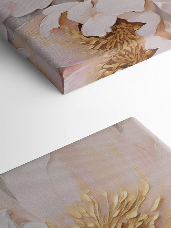 Delicate blooms in soft pastel hues