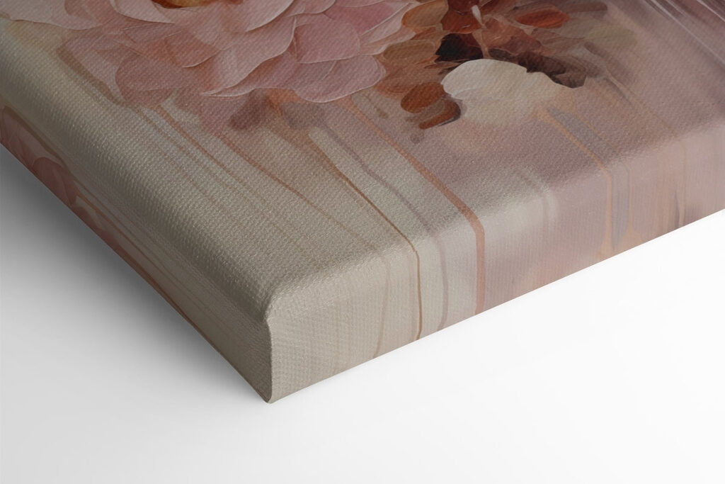 Painting of flowers on a white surface Painting of flowers on a white surface