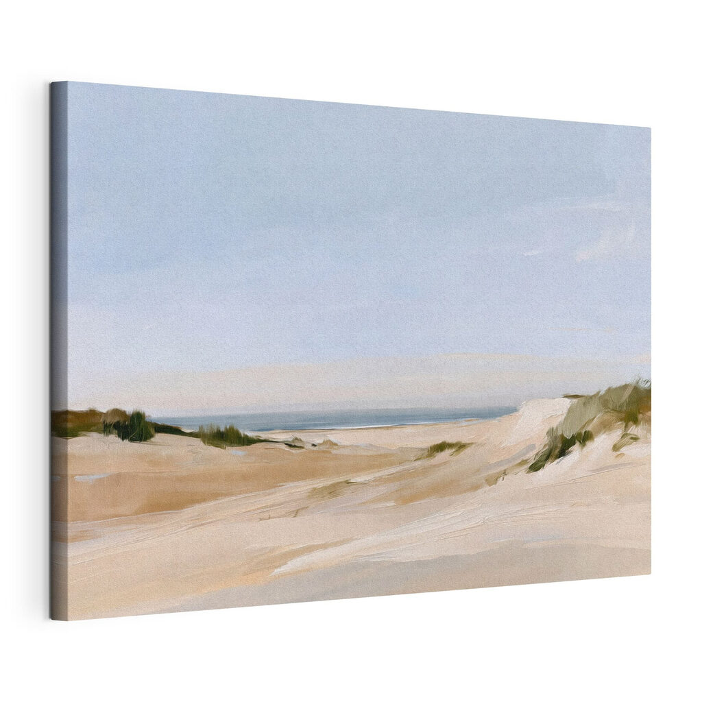 Sandy beach with sand dunes and grass Sandy beach with sand dunes and grass