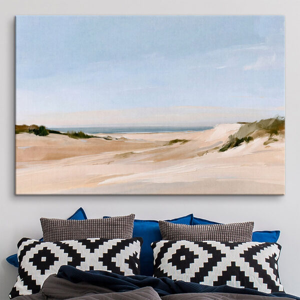Sandy beach with sand dunes and grass Sandy beach with sand dunes and grass