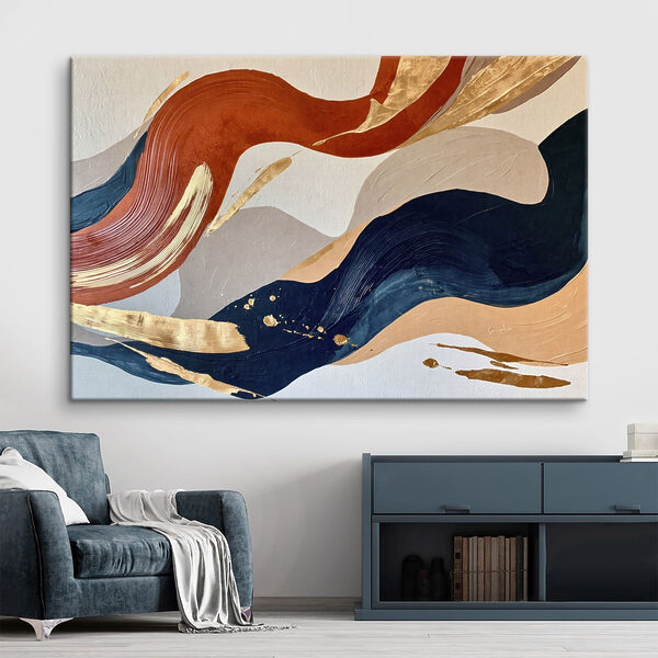 Colorful waves of artistic expression Colorful waves of artistic expression