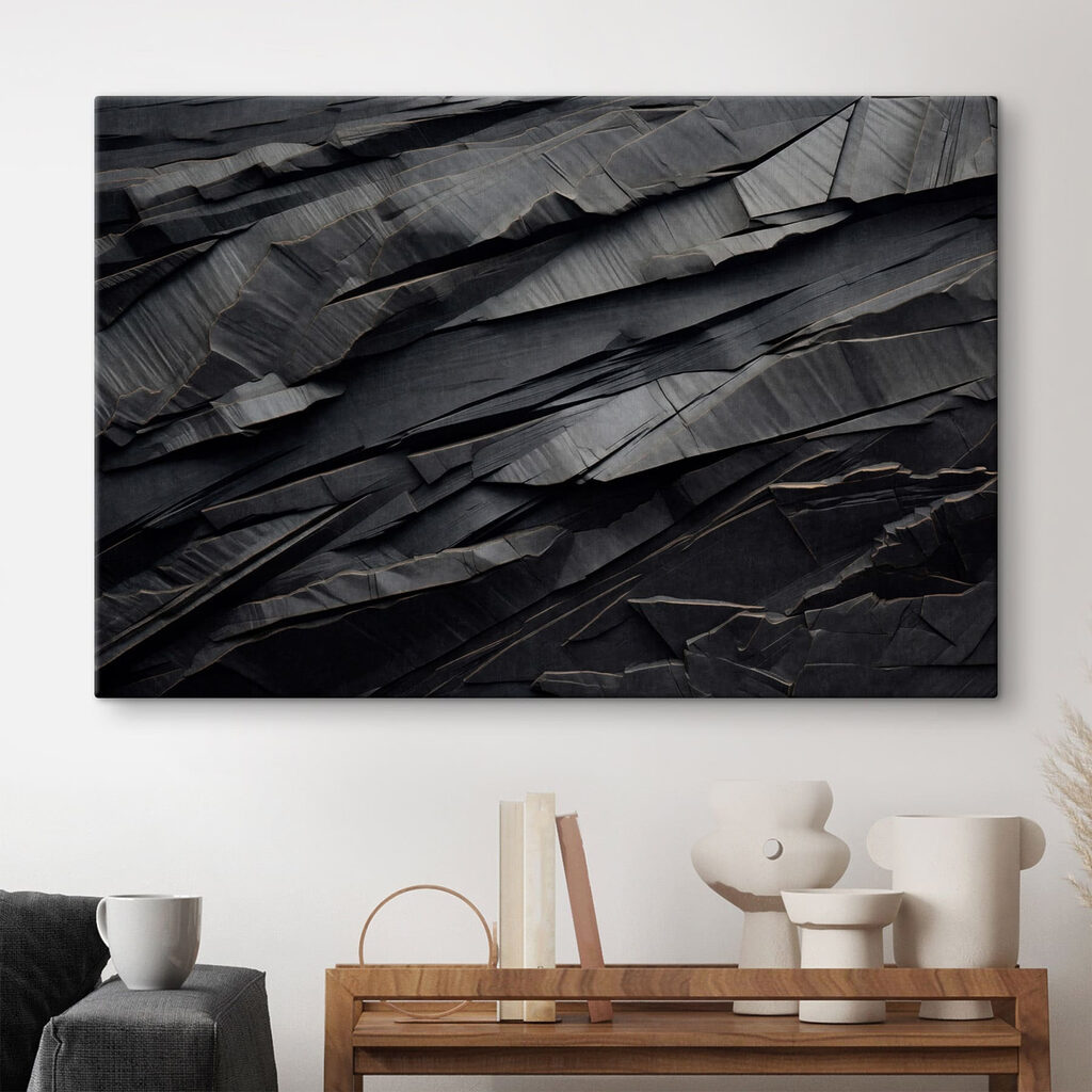 Black surface with cracks