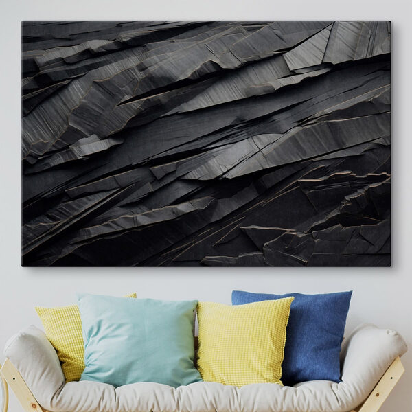 Black surface with cracks