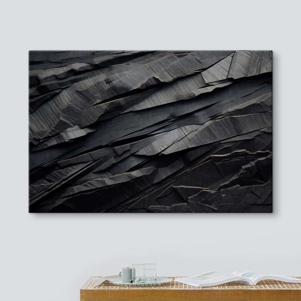 Black surface with cracks