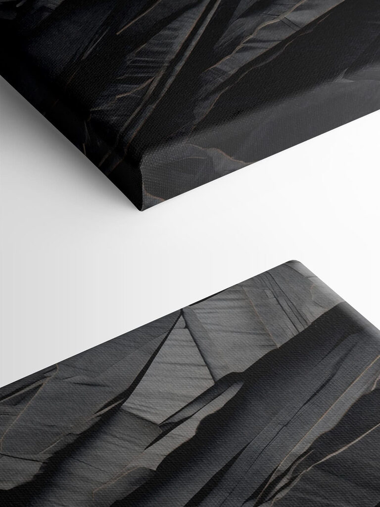 Black surface with cracks