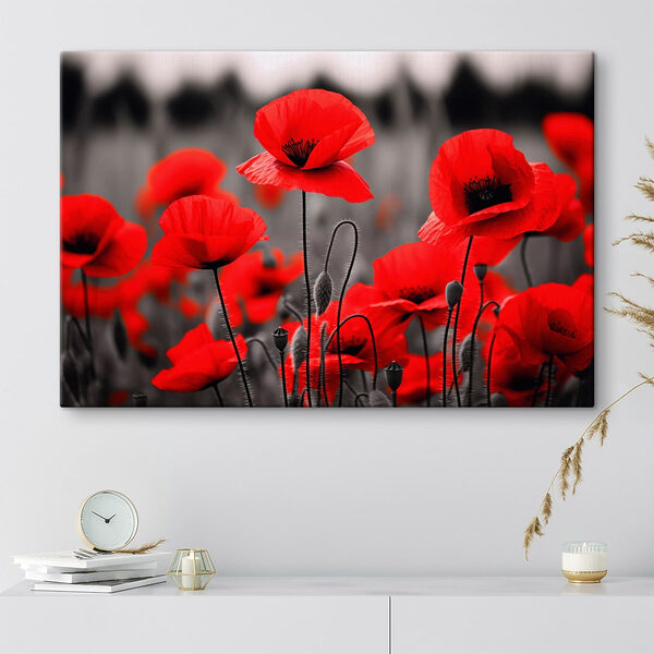 Group of red flowers