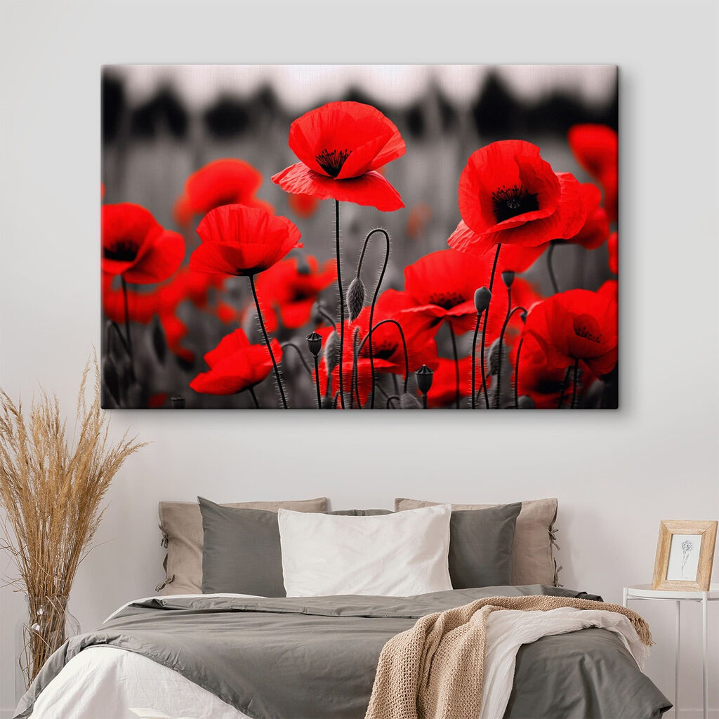 Group of red flowers