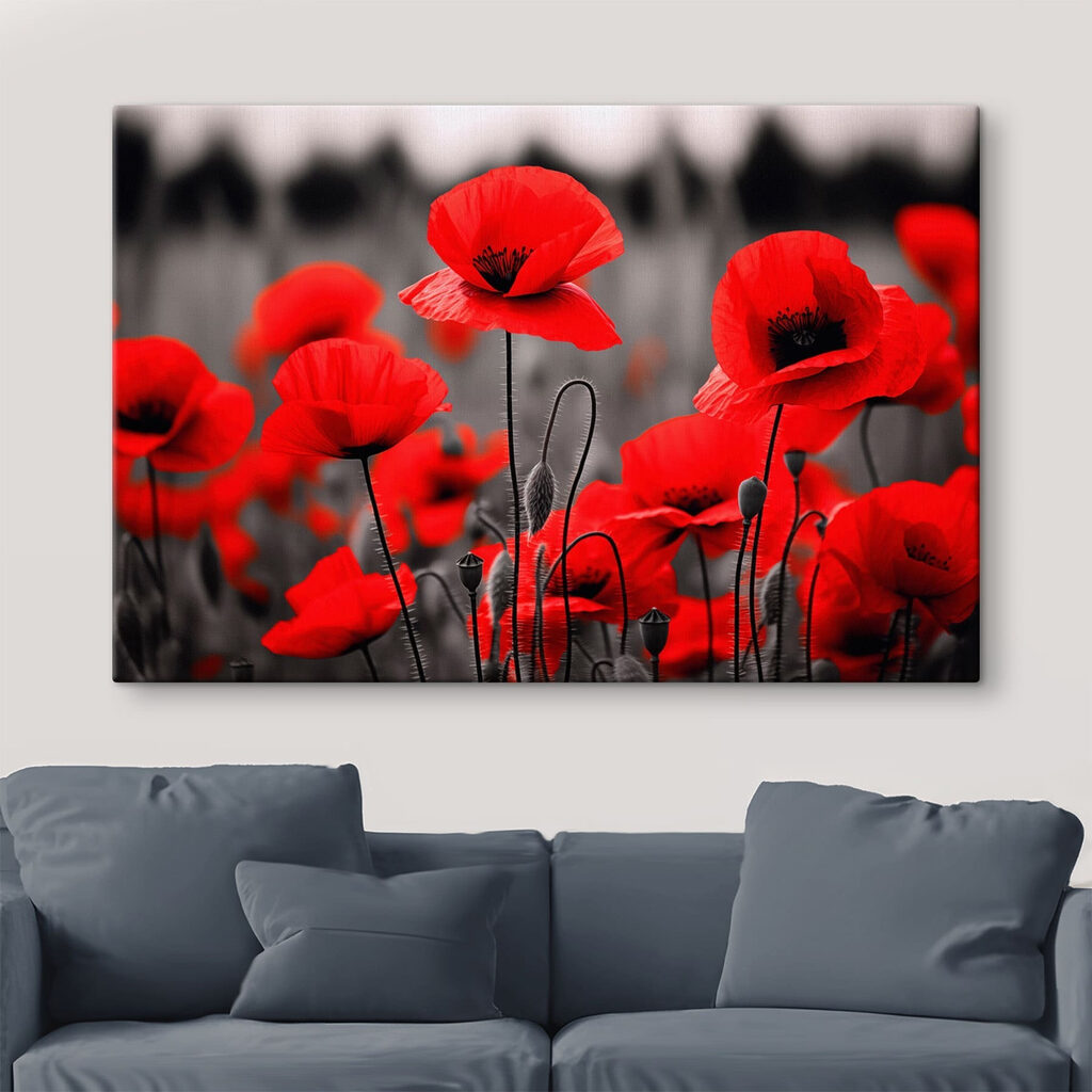 Group of red flowers