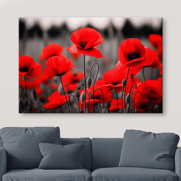 Group of red flowers
