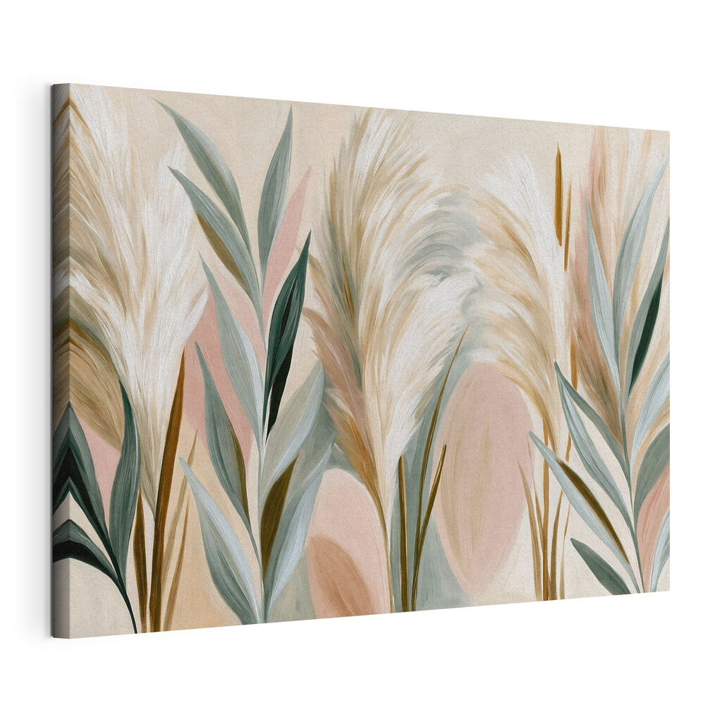 Painting of plants with leaves