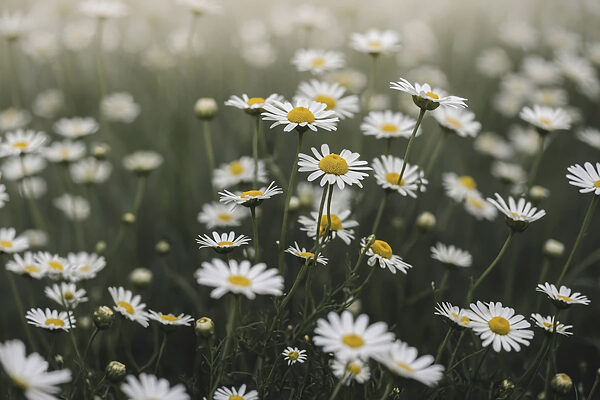 Group of white and yellow flowers