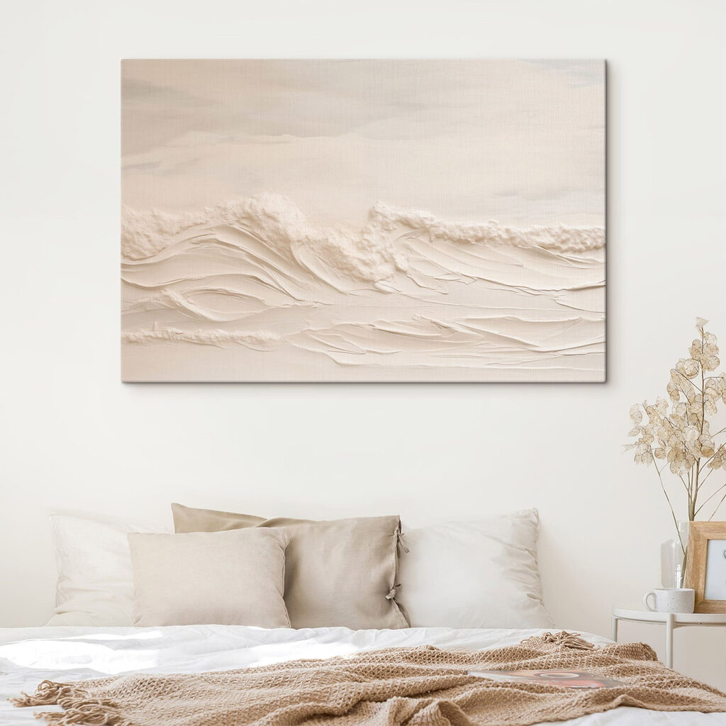 White sand with waves