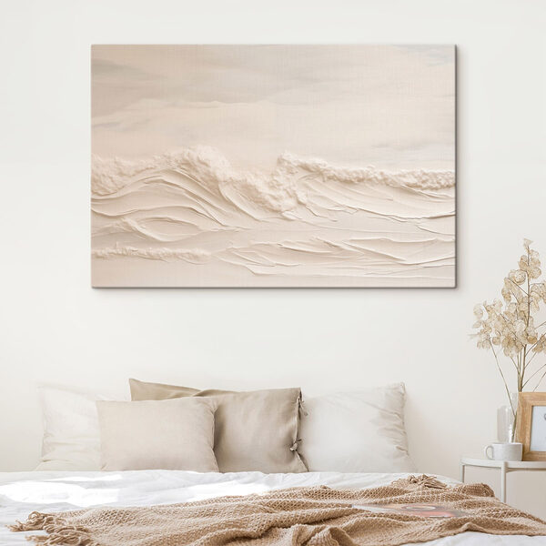 White sand with waves