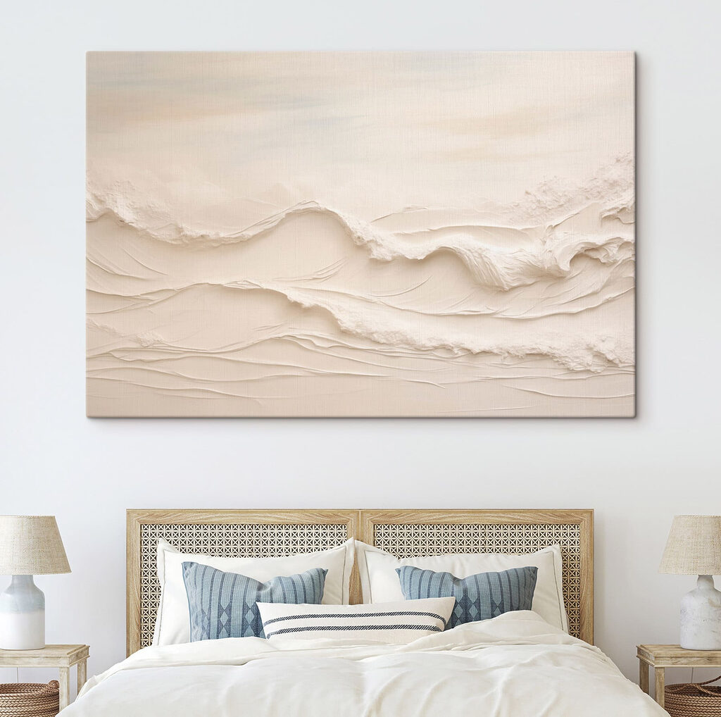 White sand with waves