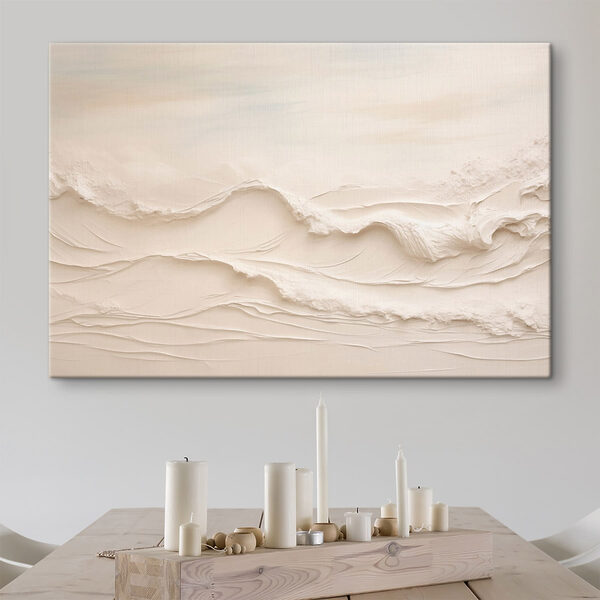White sand with waves