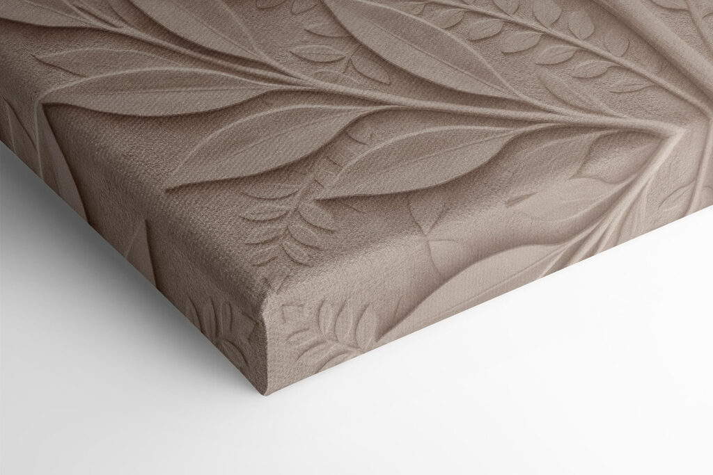 Stone carving of a leaf and leaves Stone carving of a leaf and leaves