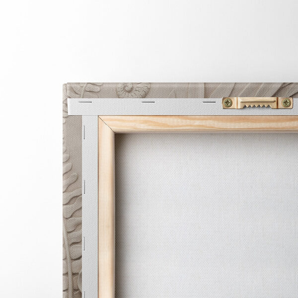 Stone carving of leaves and fern Stone carving of leaves and fern