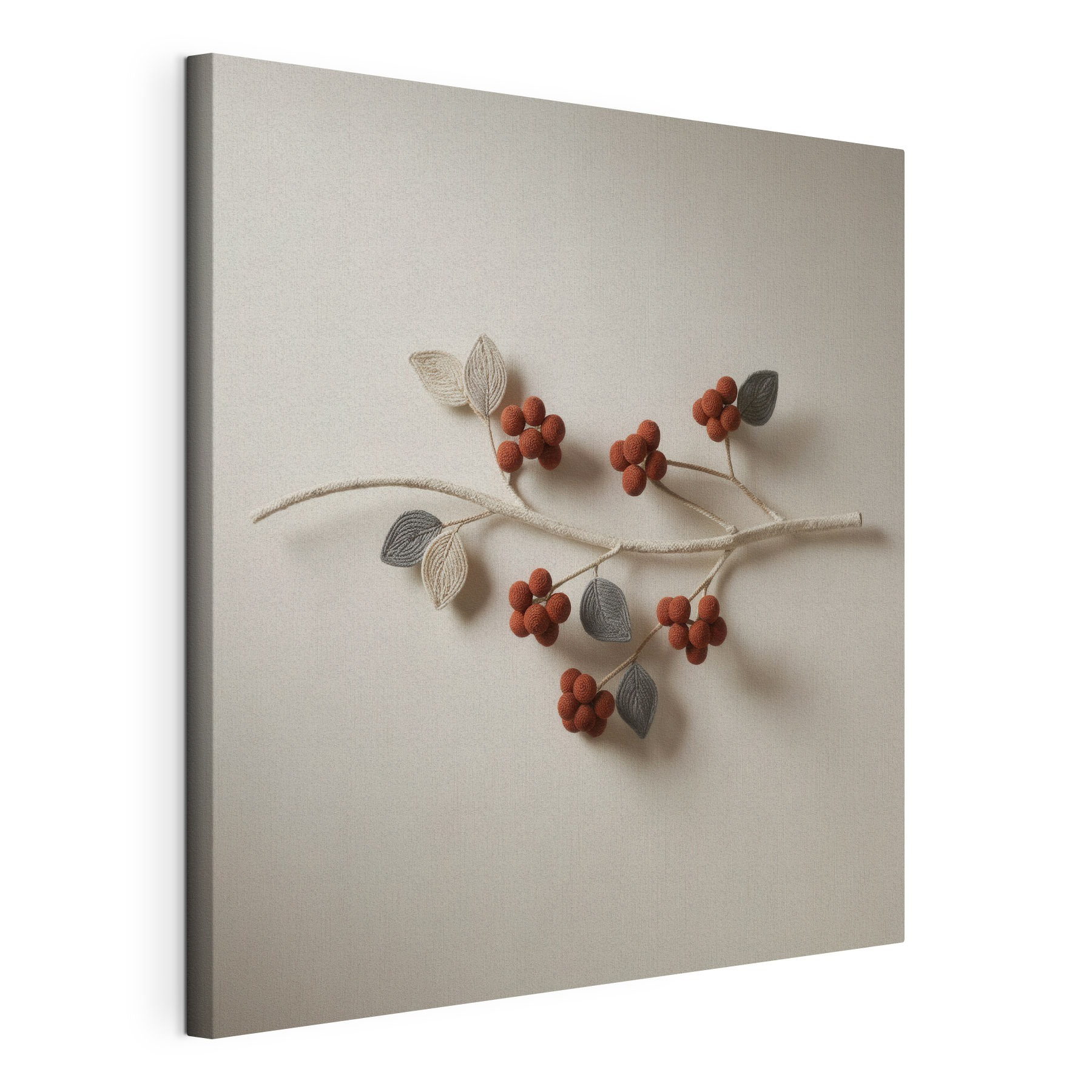 Branch with berries and leaves on it Branch with berries and leaves on it