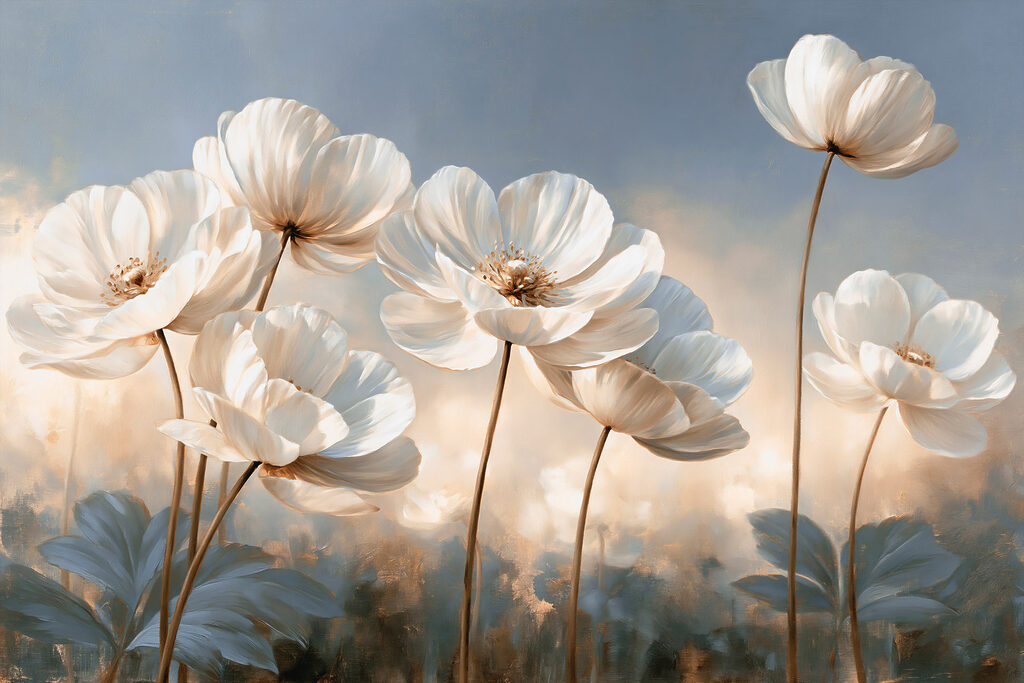 Group of white flowers