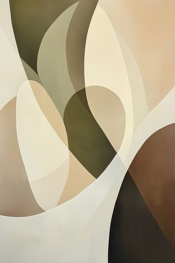 Fluid shapes in soft earth tones Fluid shapes in soft earth tones