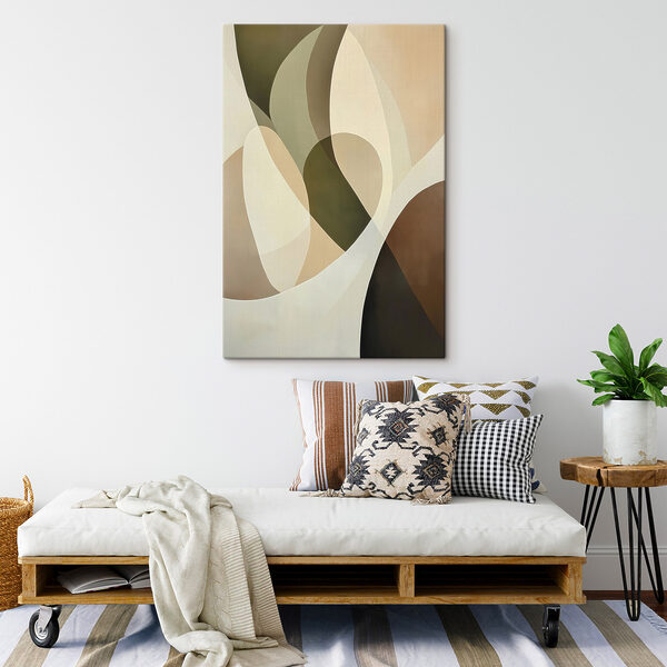 Fluid shapes in soft earth tones Fluid shapes in soft earth tones