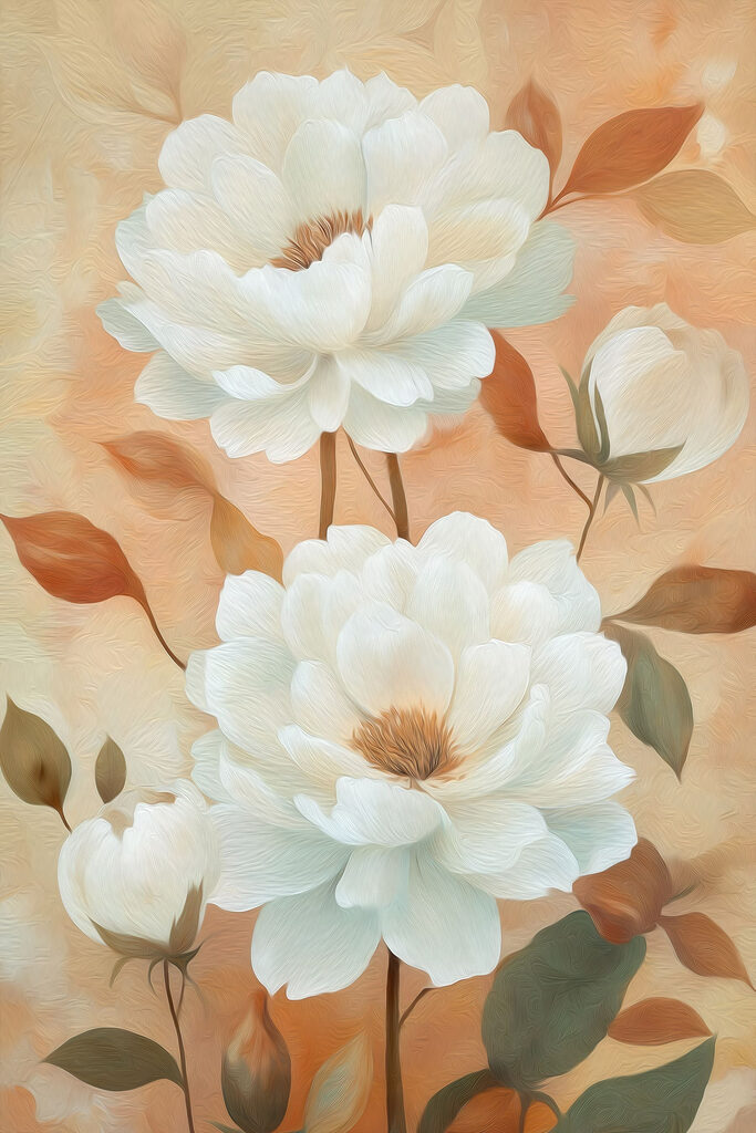 Delicate blooms in soft hues