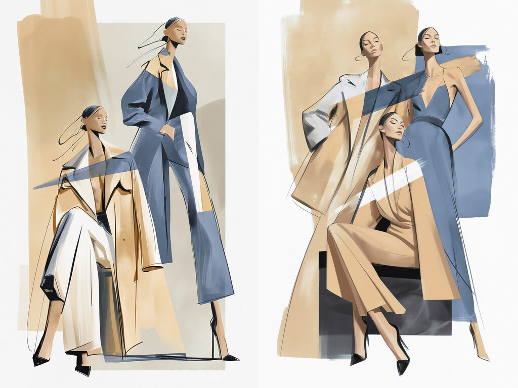 Collage of women in different outfits Collage of women in different outfits
