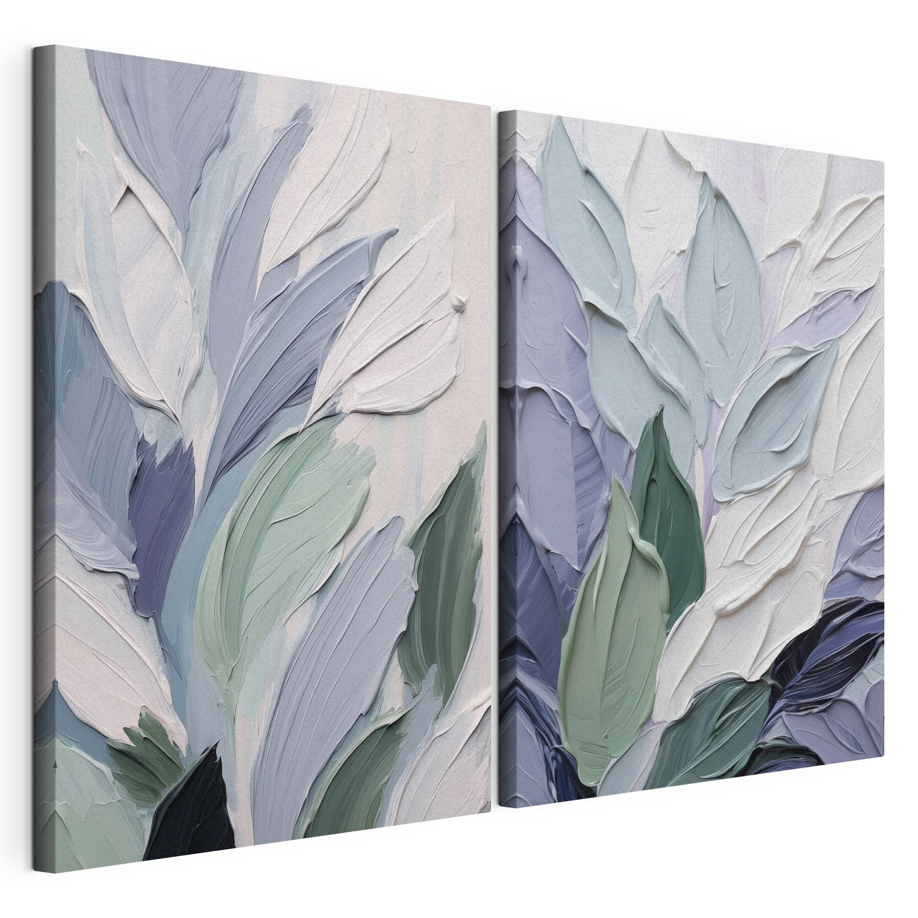 Abstract leaves in soft color palette Abstract leaves in soft color palette
