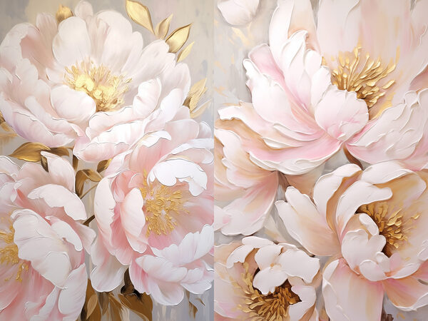 Beautiful blooms in soft pastels