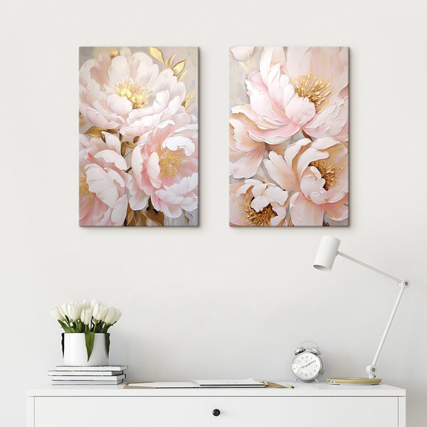 Beautiful blooms in soft pastels