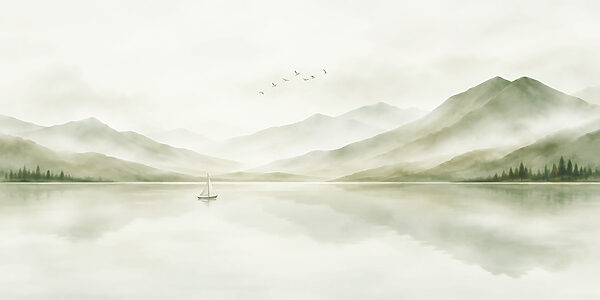 Boat on a lake Boat on a lake