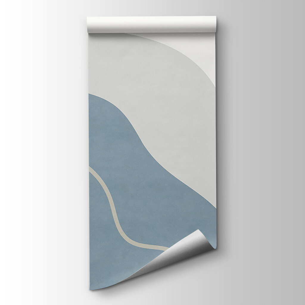 White and blue art White and blue art