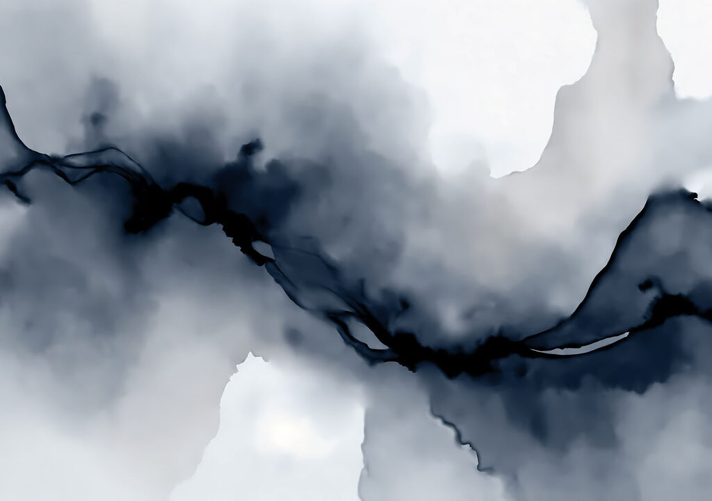 Black and white smoke