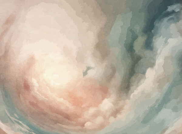 Cloudy sky with a swirl of clouds