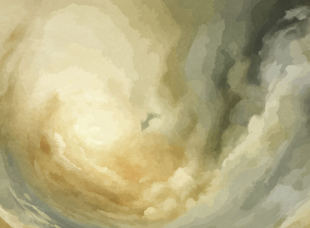 Cloudy sky with a swirl of clouds