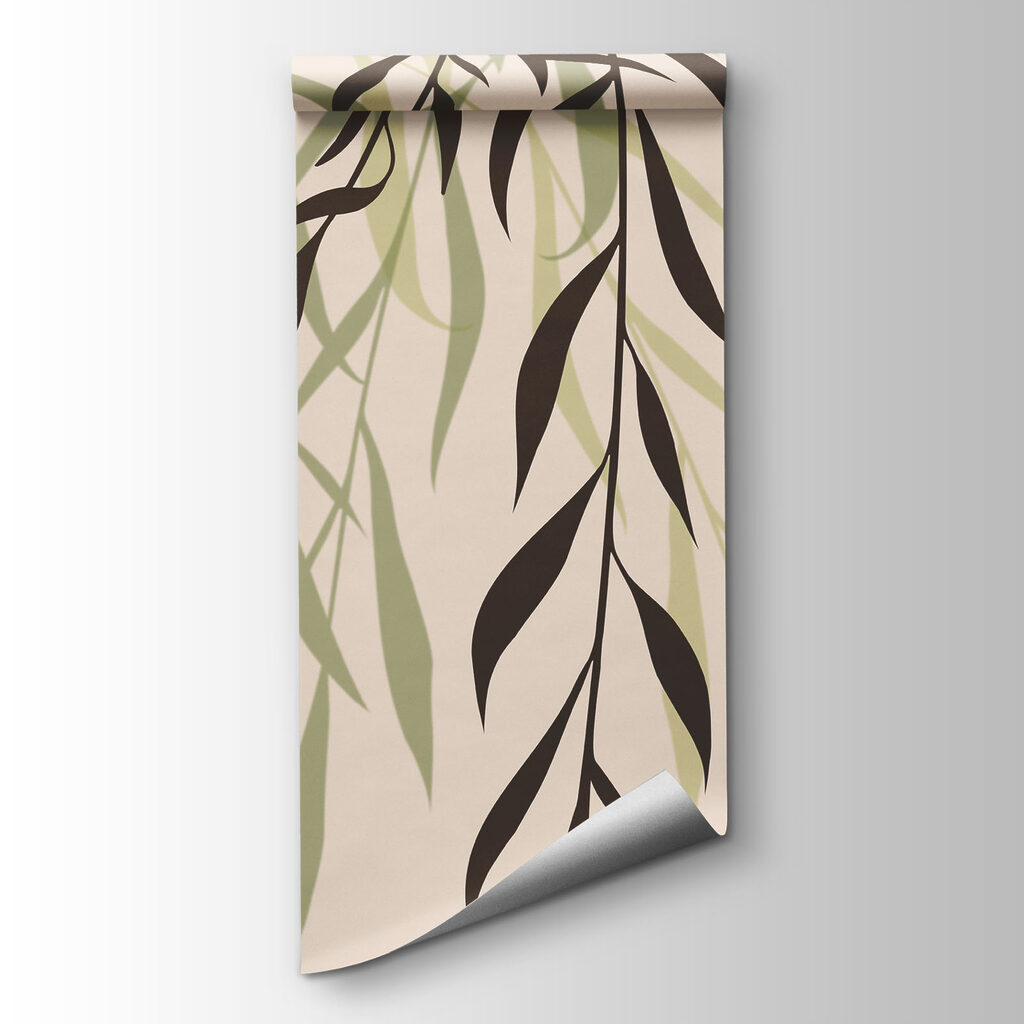 Delicate leaves cascading downward gracefully Delicate leaves cascading downward gracefully