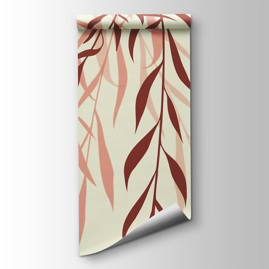 Delicate leaves in soft hues