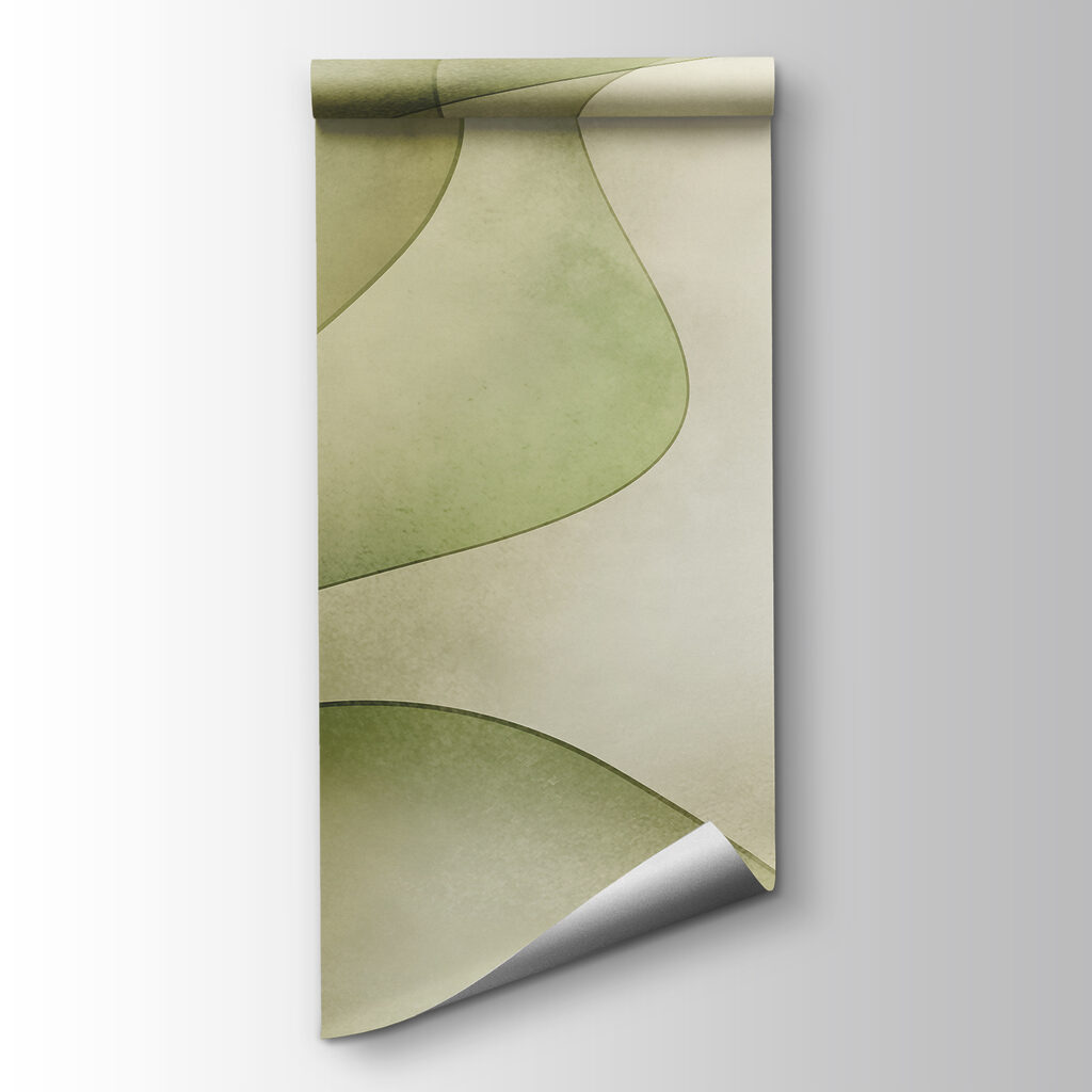 Green and white background
