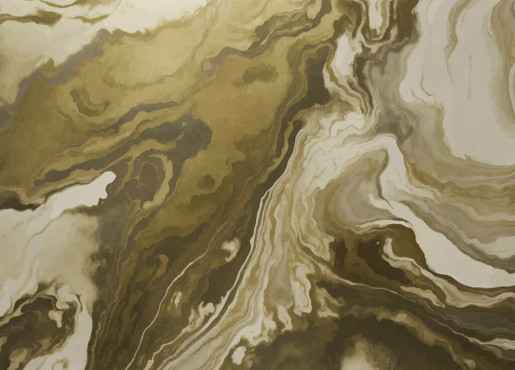 Abstract fluid art in earthy tones