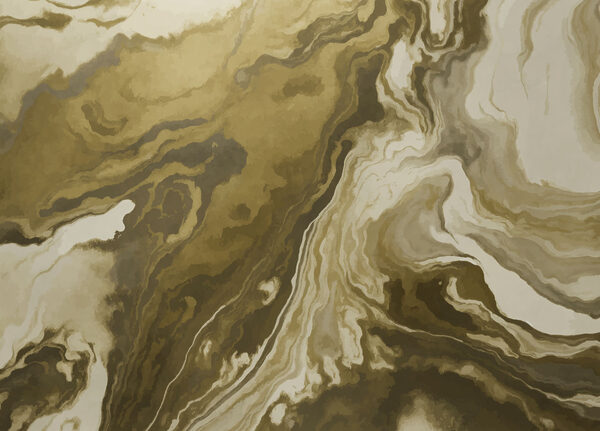 Abstract fluid art in earthy tones