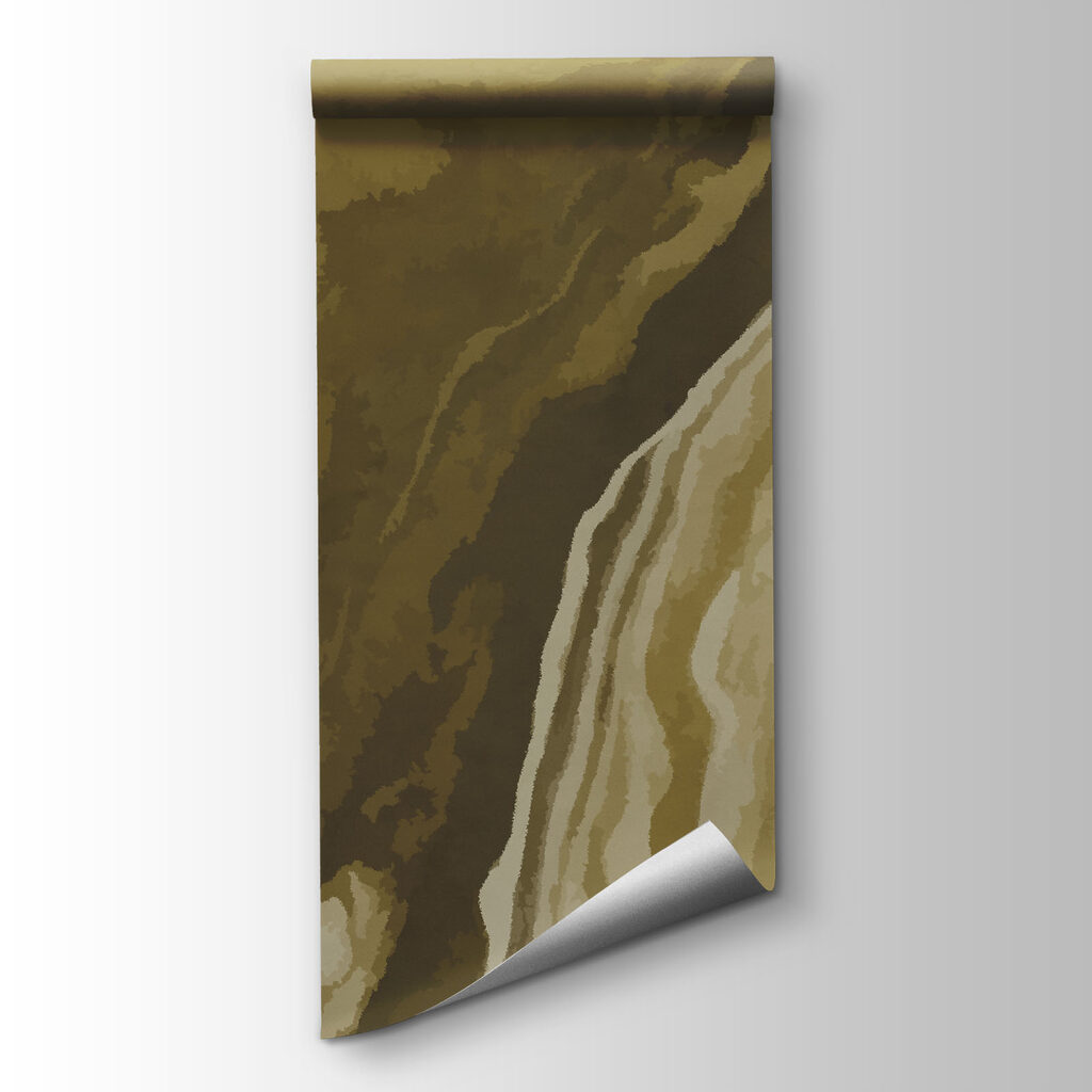 Abstract fluid art in earthy tones