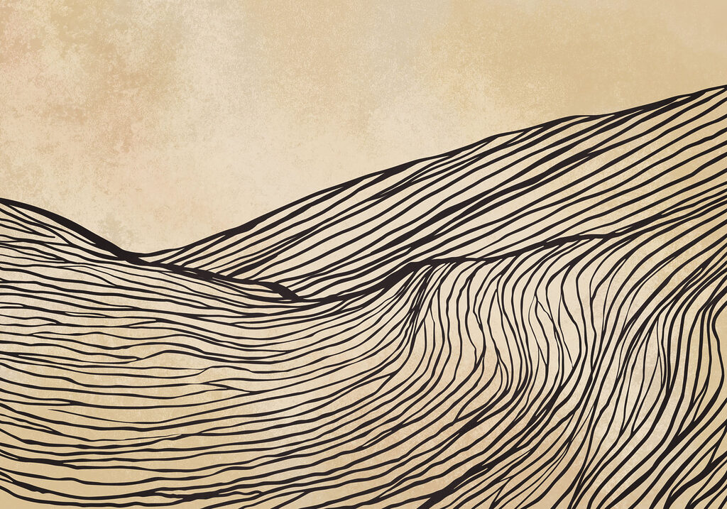 Drawing of a mountain