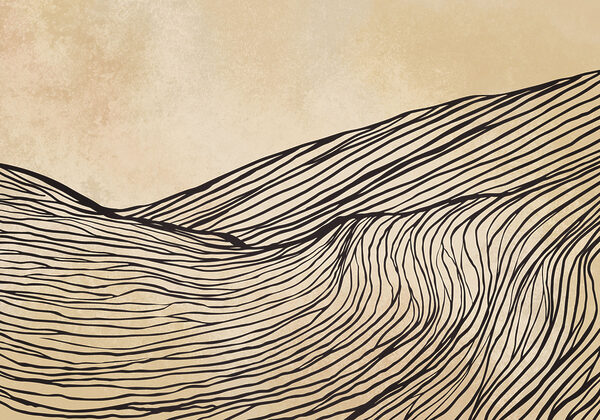 Drawing of a mountain