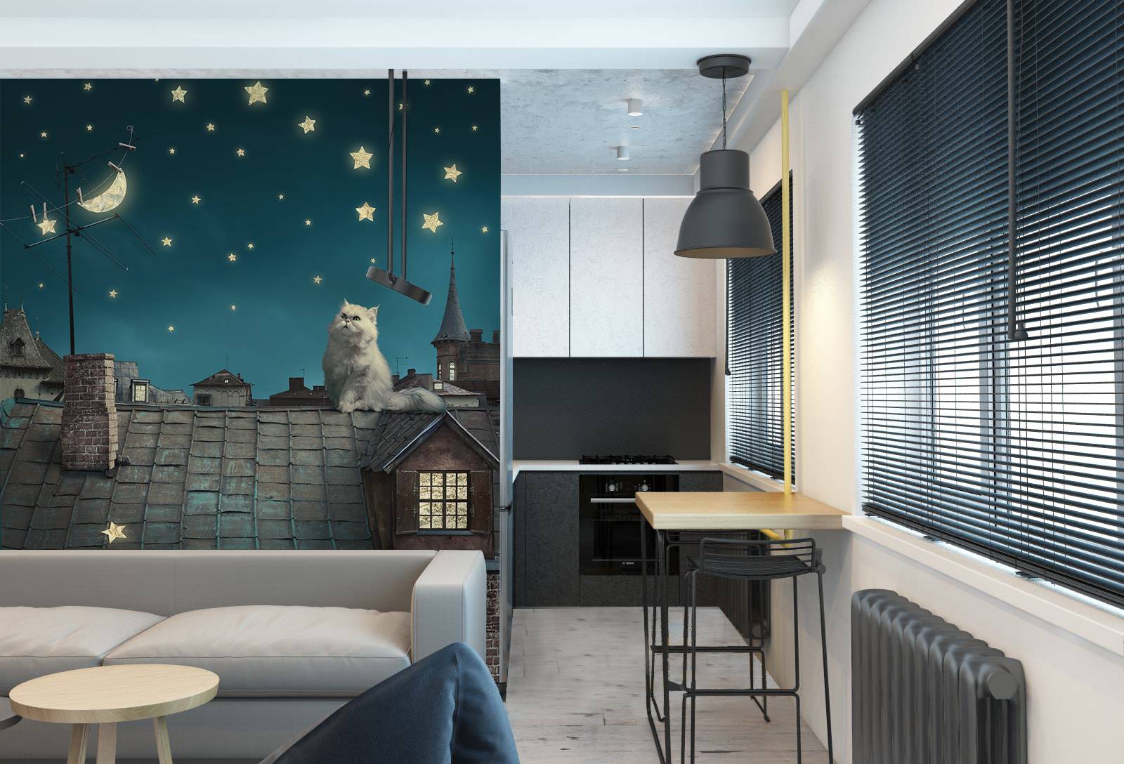 маленькі фотошпалери в інтер'єрі