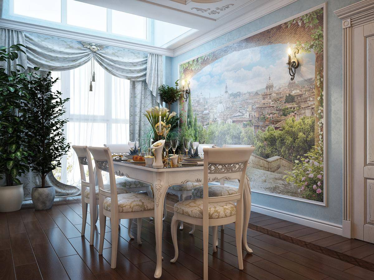 поклейка на фарбу шпалер під фреску