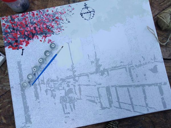 раскрашивание картин по номерам сверху вниз