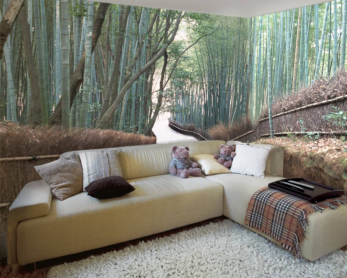 як поклеїти фото шпалери з малюнком на кут