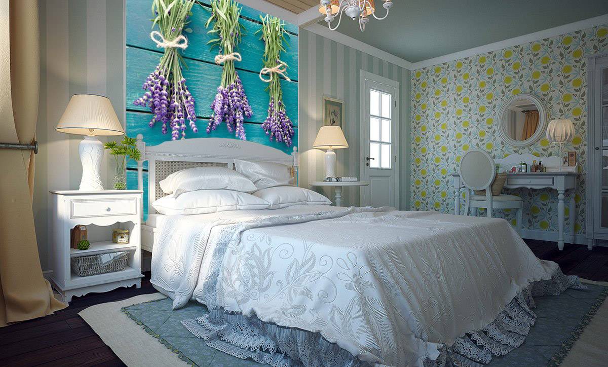спальня, прованс, інтер'єр